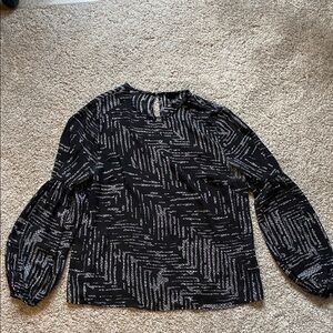 Black and White Women's Top